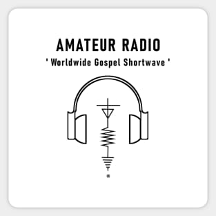 Amateur Gospel Shortwave Radio Sticker